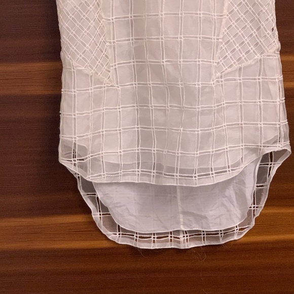 Rag & Bone Adeline Silk Grid Sleeveless Blouse - Picture 8 of 9